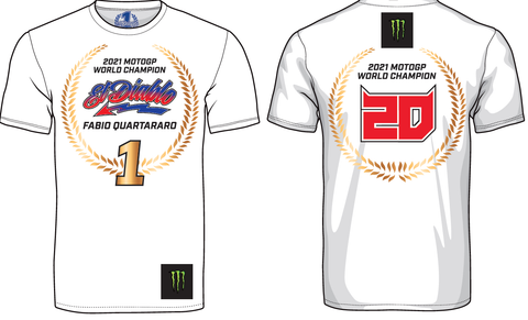 T-Shirt Fabio Quartararo World Champion Moto GP 2021