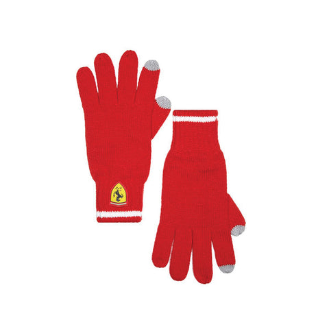 Gants en laine Scuderia Ferrari pour écran tactile