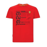 T-shirt Scuderia Ferrari avec détail Noir ou Rouge
