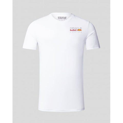 T-shirt Oracle Red Bull Racing Logo Blanc Unisexe