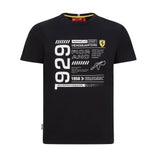 T-shirt Scuderia Ferrari avec détail Noir ou Rouge